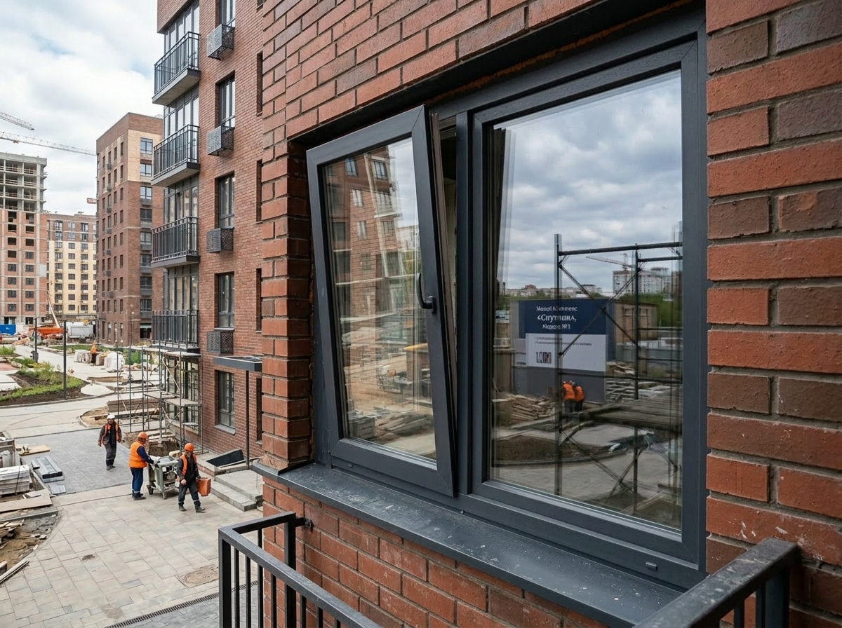 Окна Антрацит